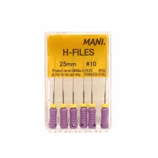 H-Files №10, ( 25 мм, 6 шт) Mani